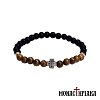 Bracelet with Wooden Beads and Cross
