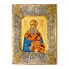 Handmade Silver Icon with Saint Athanasius the Great