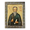 Saint Athanasius the Athonite Silver Icon