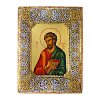 Saint Luke the Evangelist Handmade Silver Icon