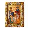 Saints Raphael, Nicholas and Irene Silver Icon