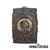 Wood-carved Icon of Archangel Michael in Silver Case
