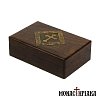 Oblong Wooden Box with Cross