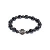 Bracelet with Hematite and Metal Bead