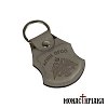 Leather Keychain with Byzantine Eagle