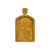Wood-carved Engolpion with Saint Athanasius the Athonite