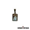 Gold Pendant with Enamel | Archangel