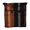 Monk Handwoven Bag in Black - Brown