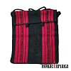 Monk Handwoven Bag with Red Embroidery