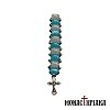 Small Prayer Rope with Blue & White Beads