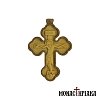 Wooden Byzantine Cross Carved on Walnut and Boxwood