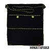 Monk Handwoven Bag in Black - Green