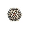 Small Wooden Box with Geometric Designs
