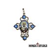 Silver Cross with Enamel Saint Nicholas