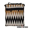 Handmade Wool Bag with Geometric Patterns in Brown Color