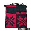 Monk Handwoven Bag with Black - Red Embroidery