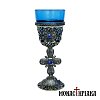 Metal Vigil Lamp with Blue Cup