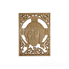 Hand Carved Wooden Icon with Jesus Christ