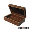 Wooden Box with Cross and Brass Elements