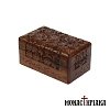 Wooden Box with Rich Engraved Decoration