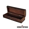 Oblong Wooden Box with Brass Cross