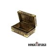 Wooden Box with Engraved Decoration and Cross