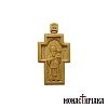 Wood Carved Cross with Saint Nektarios