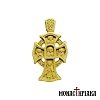 Wood Carved Multi-personal Cross | Jesus Christ, Theotokos, St. Demetrios, St. George and Archangel Michael