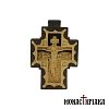 Wooden Byzantine Cross Carved on Walnut and Boxwood